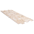 Ivory Beige Ledger 3D Panel 6"x24" Split-face Natural Travertine Wall Tile Ivory Beige Ledger 3D Panel 6"x24" Split-face Natural Travertine Wall Tile