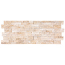 Ivory Beige Ledger 3D Panel 6"x24" Split-face Natural Travertine Wall Tile Ivory Beige Ledger 3D Panel 6"x24" Split-face Natural Travertine Wall Tile