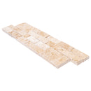 Ivory Beige Ledger 3D Panel 6"x24" Split-face Natural Travertine Wall Tile Ivory Beige Ledger 3D Panel 6"x24" Split-face Natural Travertine Wall Tile