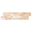 Ivory Beige Ledger 3D Panel 6"x24" Split-face Natural Travertine Wall Tile Ivory Beige Ledger 3D Panel 6"x24" Split-face Natural Travertine Wall Tile