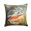 Alligator Canvas Throw Pillow - 14x14 Decorative Pillow β Art for Your Home & Patio JMK1208PW1414 Alligator Canvas Throw Pillow - 14x14 Decorative Pillow β Art for Your Home & Patio JMK1208PW1414