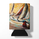 Boat Race Sailboats Can or Bottle Hugger JMK1244CC Boat Race Sailboats Can or Bottle Hugger JMK1244CC