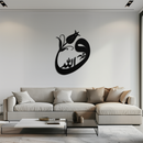 Allah-Vav Calligraphy Metal Wall Art - Elegant Islamic Home Décor - KAF074 Allah-Vav Calligraphy Metal Wall Art - Elegant Islamic Home Décor - KAF074