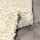 Kettering Solid Cream Wool Shag Rug Kettering Solid Cream Wool Shag Rug
