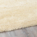 Kettering Solid Cream Wool Shag Rug Kettering Solid Cream Wool Shag Rug