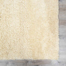 Kettering Solid Cream Wool Shag Rug Kettering Solid Cream Wool Shag Rug