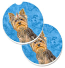 Blue Yorkie / Yorkshire Terrier Car Coasters β Set of 2 - Absorbent Stone with Fun & Functional Artwork KJ1227BUCARC Blue Yorkie / Yorkshire Terrier Car Coasters β Set of 2 - Absorbent Stone with Fun & Functional Artwork KJ1227BUCARC