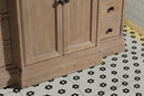 Kelly 84" Bathroom Vanity Weathered Fir - White Engineered Countertop Kelly 84" Bathroom Vanity Weathered Fir - White Engineered Countertop