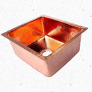 Copper Kitchen Sink - Hammered Island sink Copper Kitchen Sink - Hammered Island sink