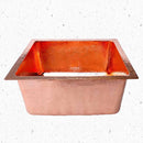 Copper Kitchen Sink - Hammered Island sink Copper Kitchen Sink - Hammered Island sink