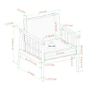 Circa Modern Solid Wood Spindle Patio Lounge Chair Circa Modern Solid Wood Spindle Patio Lounge Chair