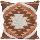 Reeves Orange Diamond Textured Throw Pillow Reeves Orange Diamond Textured Throw Pillow