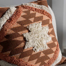 Reeves Orange Diamond Textured Throw Pillow Reeves Orange Diamond Textured Throw Pillow