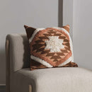 Reeves Orange Diamond Textured Throw Pillow Reeves Orange Diamond Textured Throw Pillow