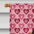 Basset Hound Hearts Love and Valentine's Day Portrait Flag Canvas House Size Basset Hound Hearts Love and Valentine's Day Portrait Flag Canvas House Size