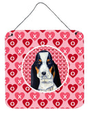 Basset Hound Valentine's Love and Hearts Wall or Door Hanging Prints Basset Hound Valentine's Love and Hearts Wall or Door Hanging Prints