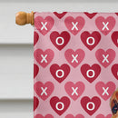 Bloodhound Hearts Love and Valentine's Day Portrait Flag Canvas House Size Bloodhound Hearts Love and Valentine's Day Portrait Flag Canvas House Size