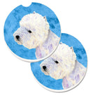 Blue Westie Car Coasters β Set of 2 - Absorbent Stone with Fun & Functional Artwork LH9360BUCARC Blue Westie Car Coasters β Set of 2 - Absorbent Stone with Fun & Functional Artwork LH9360BUCARC