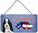 Woof if you love America Basset Hound Wall or Door Hanging Prints LH9529DS612 Woof if you love America Basset Hound Wall or Door Hanging Prints LH9529DS612