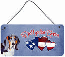 Woof if you love America Basset Hound Wall or Door Hanging Prints LH9530DS612 Woof if you love America Basset Hound Wall or Door Hanging Prints LH9530DS612