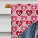 Black Great Dane Puppy Hearts Love and Valentine's Day Flag Canvas House Size LH9565CHF Black Great Dane Puppy Hearts Love and Valentine's Day Flag Canvas House Size LH9565CHF