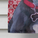 Black Great Dane Puppy Hearts Love and Valentine's Day Flag Canvas House Size LH9565CHF Black Great Dane Puppy Hearts Love and Valentine's Day Flag Canvas House Size LH9565CHF