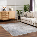 Gael Blue Boutique Washable Rug Gael Blue Boutique Washable Rug