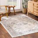 Rudo Beige Flat Pile Washable Rug Rudo Beige Flat Pile Washable Rug