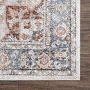 Akram Gray & Orange Washable Area Rug - Clearance Akram Gray & Orange Washable Area Rug - Clearance