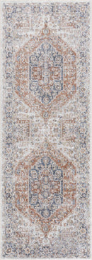 Akram Gray & Orange Washable Area Rug - Clearance Akram Gray & Orange Washable Area Rug - Clearance