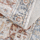 Akram Gray & Orange Washable Area Rug - Clearance Akram Gray & Orange Washable Area Rug - Clearance