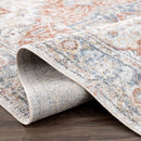 Akram Gray & Orange Washable Area Rug - Clearance Akram Gray & Orange Washable Area Rug - Clearance