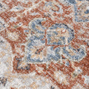 Akram Gray & Orange Washable Area Rug - Clearance Akram Gray & Orange Washable Area Rug - Clearance