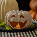 Perfectly Pale Jack-o'-lantern Pumpkin Tealight Holder Perfectly Pale Jack-o'-lantern Pumpkin Tealight Holder