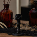 Black Wrought Iron Snake Taper Holder Black Wrought Iron Snake Taper Holder