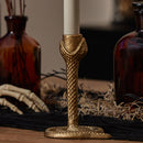 Brass Wrought Iron Snake Taper Holder Brass Wrought Iron Snake Taper Holder