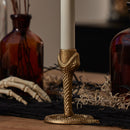 Brass Wrought Iron Snake Taper Holder Brass Wrought Iron Snake Taper Holder