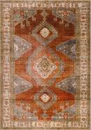 Kullar Orange Washable Area Rug Kullar Orange Washable Area Rug