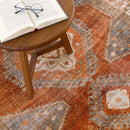 Kullar Orange Washable Area Rug Kullar Orange Washable Area Rug