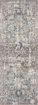 Cabacungan Gray & Blue Washable Area Rug Cabacungan Gray & Blue Washable Area Rug