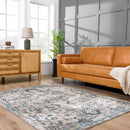 Cabacungan Gray & Blue Washable Area Rug Cabacungan Gray & Blue Washable Area Rug