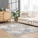 Cabacungan Gray & Blue Washable Area Rug Cabacungan Gray & Blue Washable Area Rug