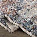 Cabacungan Blue & Rust Washable Area Rug - Clearance Cabacungan Blue & Rust Washable Area Rug - Clearance
