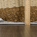 Cabacungan Cream & Gray Washable Area Rug Cabacungan Cream & Gray Washable Area Rug