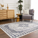 Cabacungan Cream & Gray Washable Area Rug Cabacungan Cream & Gray Washable Area Rug