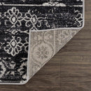 Kahraman Black & White Washable Rug Kahraman Black & White Washable Rug