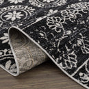 Kahraman Black & White Washable Rug Kahraman Black & White Washable Rug