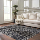 Kahraman Black & White Washable Rug Kahraman Black & White Washable Rug