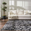 Kahraman Black & White Washable Rug Kahraman Black & White Washable Rug