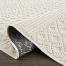 Drago White Washable Area Rug Drago White Washable Area Rug